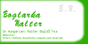 boglarka malter business card